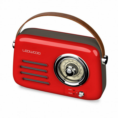 Radio Transistor Ledwood ALMA RED Rojo 30 W