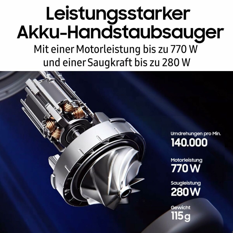 Stick Vacuum Cleaner Samsung AI Jet PetPRO 770 W