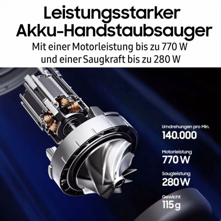 Besenstaubsauger Samsung AI Jet PetPRO 770 W