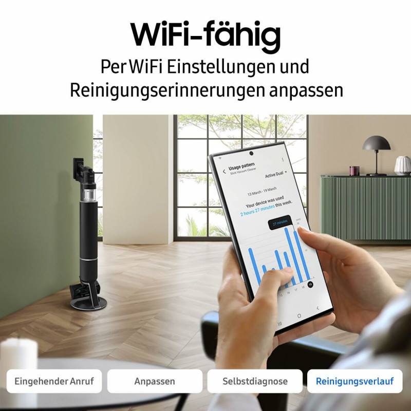 Besenstaubsauger Samsung AI Jet PetPRO 770 W