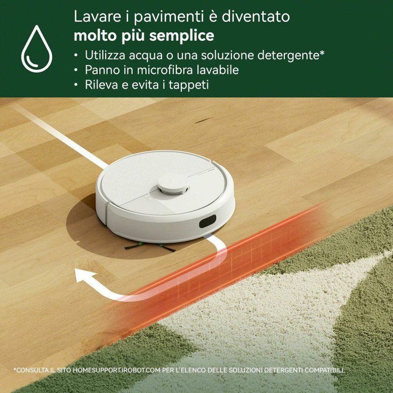 Robot Aspirapolvere Roomba 105 COMBO WHITE