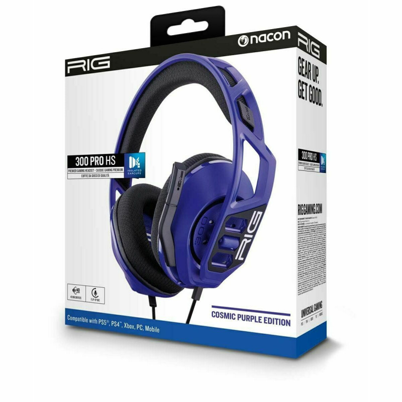 Auricolari con Microfono Gaming Rig Gaming RIG300PROHSCOSM Viola Porpora