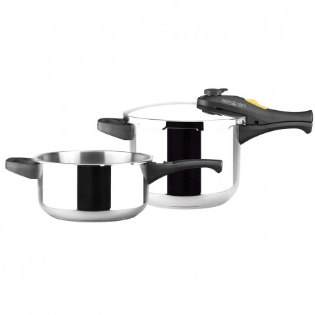 Express-Kessel Set Magefesa STYLE 3+6L 3 L 6 L Edelstahl Kunststoff 2 Stücke