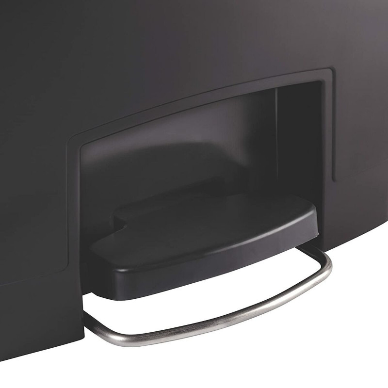 Secchio per la Spazzatura Rubbermaid TAPA BASCULANTE Bianco Nero Plastica 25 L