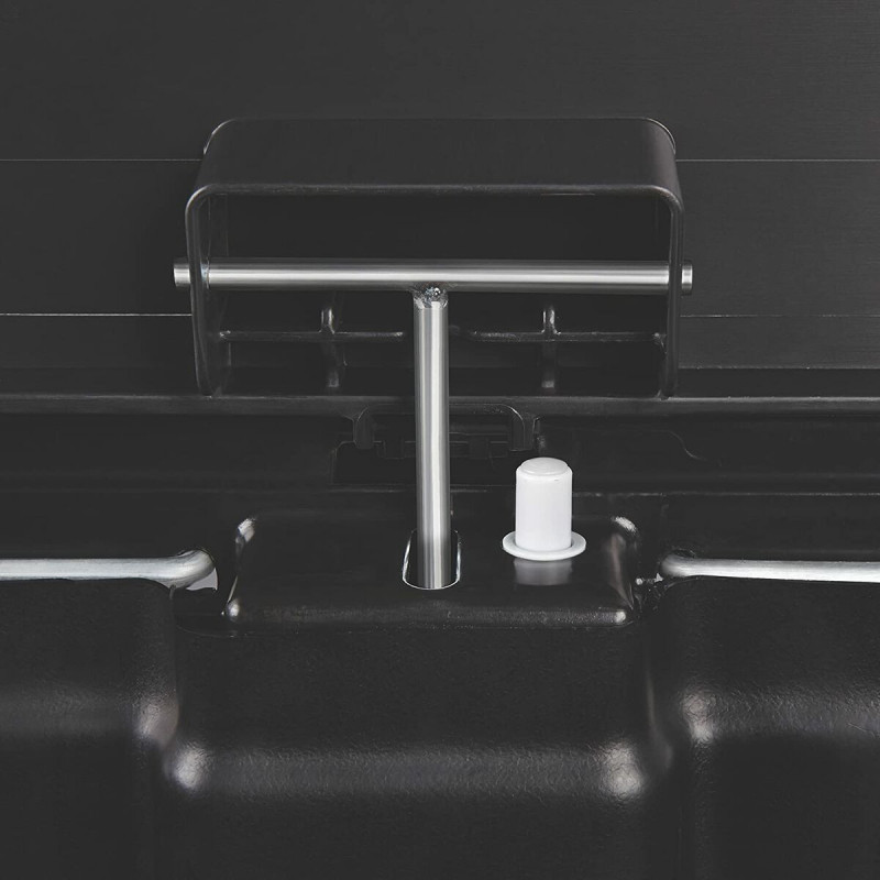 Rubbish Bin Rubbermaid TAPA BASCULANTE White Black Plastic 25 L