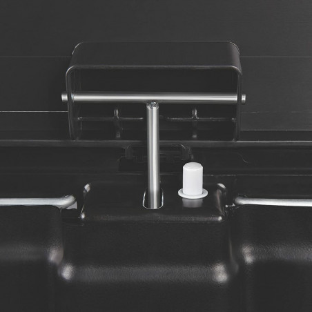 Rubbish Bin Rubbermaid TAPA BASCULANTE White Black Plastic 25 L