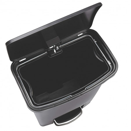 Abfalleimer Rubbermaid TAPA BASCULANTE Weiß Schwarz Kunststoff 25 L