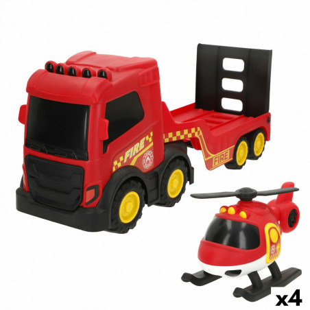 Camião de Bombeiros Teamsterz 49 X 18 X 13 CM (4 Unidades)