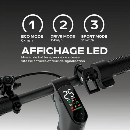 Trottinette Électrique EZWAY Noir 450 W 25 km/h