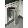 Waste bin Hailo Compact-Box Steel 15 L Black Grey Integrable