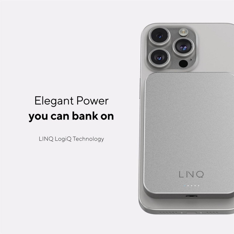 Powerbank Linq Byelements LQWP052 Prateado 5000 mAh