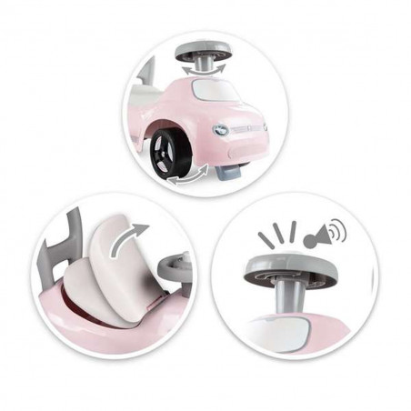 Porteur Smoby Noir Rose 2 en 1