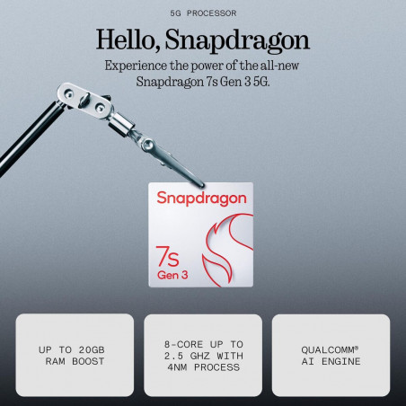 Smartphone Nothing PHONE(3A) 6,77" 8 GB RAM 128 GB Blanco