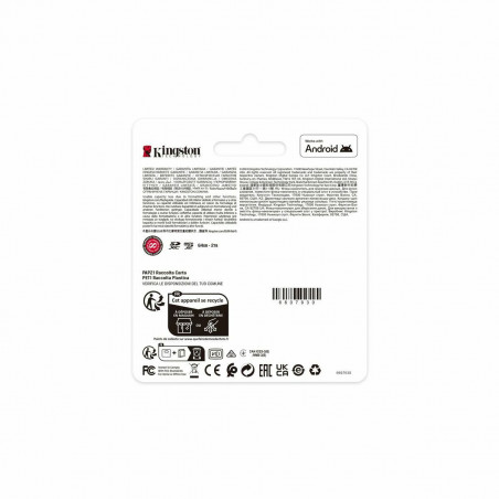 Cartão de Memória Micro SD com Adaptador Kingston SDCS3/512GB