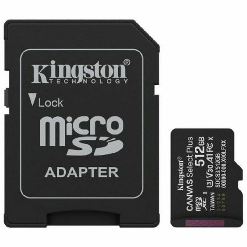 Mikro SD Speicherkarte mit Adapter Kingston SDCS3/512GB