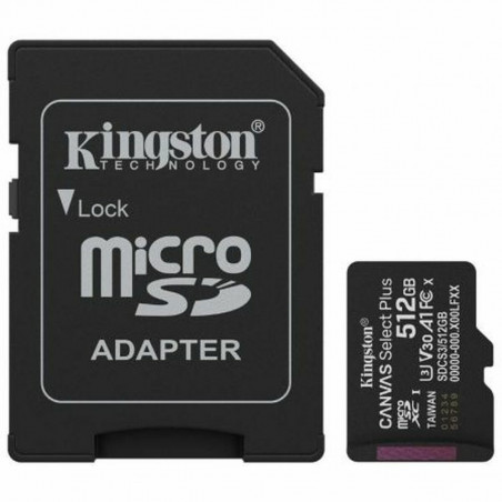 Carte Mémoire Micro SD avec Adaptateur Kingston SDCS3/512GB