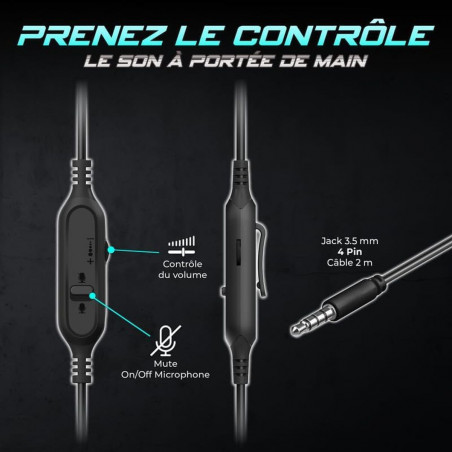 Auricolari con Microfono Spirit of Gamer Pro H4 Nero