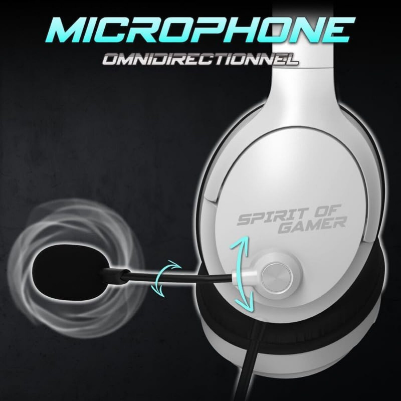 Casques avec Microphone Spirit of Gamer Pro H4 Blanc