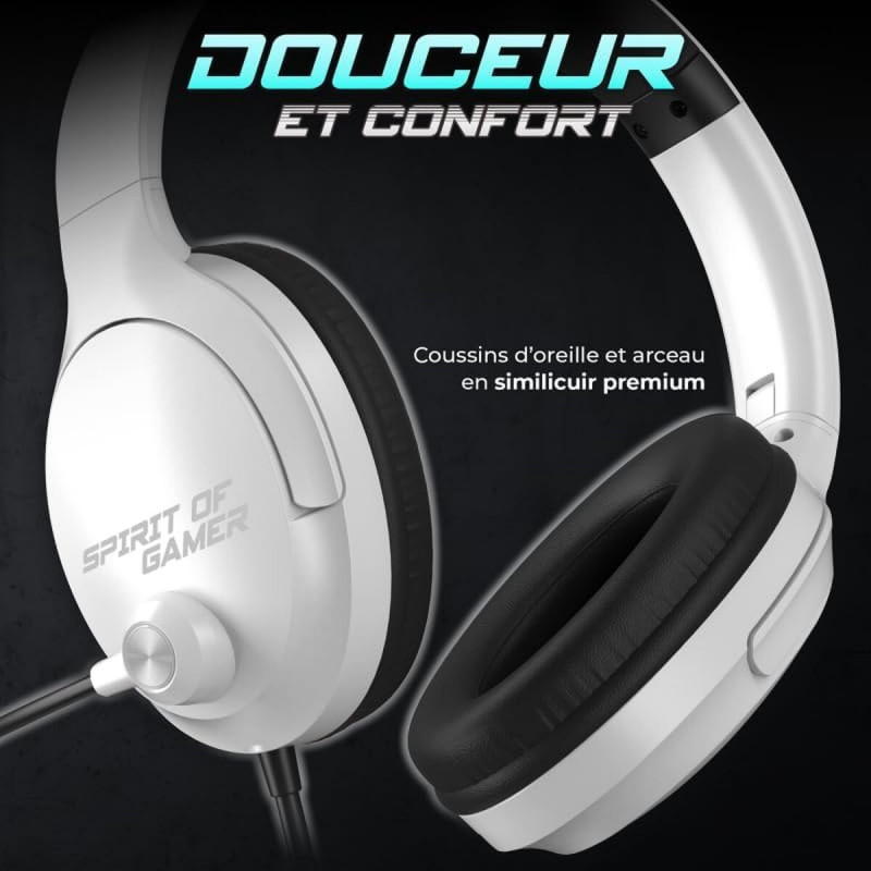 Auriculares con Micrófono Spirit of Gamer Pro H4 Blanco
