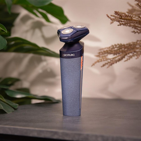 Cecotec Rasoio Elettrico Rotativo PrecisionCare Elit IPX6 70min Acciaio Nero