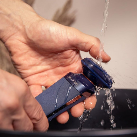 Cecotec Afeitadora Eléctrica Rotativa PrecisionCare Elit IPX6 70min Acero Inoxidable Negra