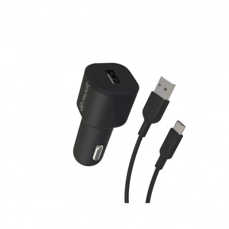 Chargeur de voiture électrique Muvit 1,2 m Noir