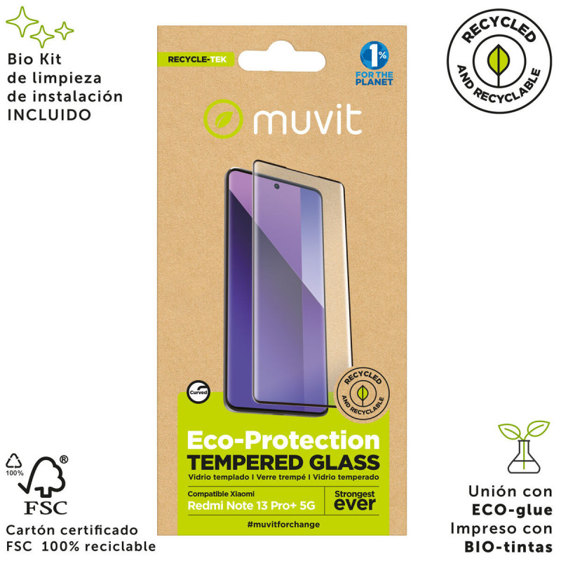 Bildschirmschutz fürs Handy Muvit for Change Redmi Note 13 Pro+ 5G