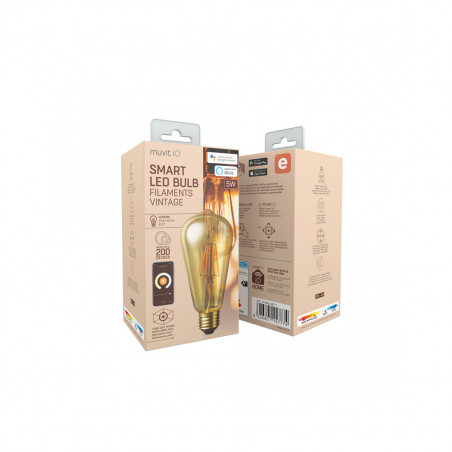 Lampadina Intelligente Muvit iO 5 W E27 1800 K 2700 K 480 Lm Wi-Fi
