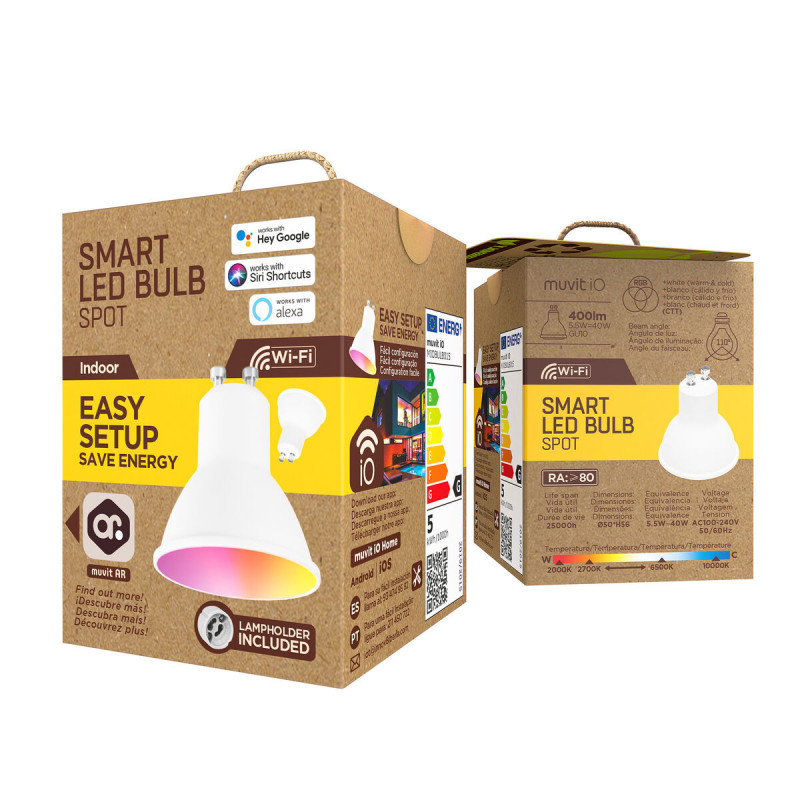 Smart Glühbirne muvit iO iO Wi-Fi GU10 LED 2700 K 6500 K 400 lm