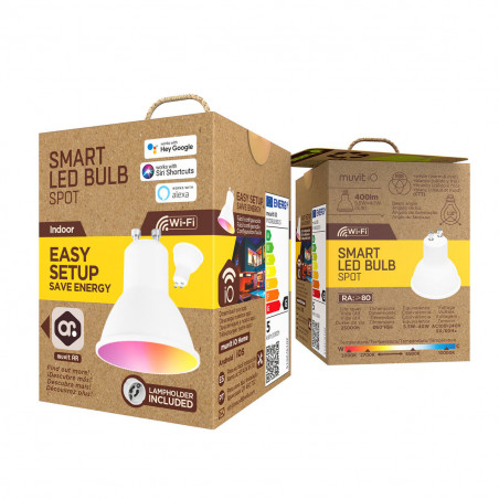 Smart Light bulb muvit iO iO Wi-Fi GU10 LED 2700 K 6500 K 400 lm