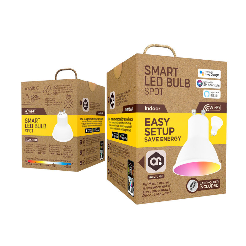 Smart Glühbirne muvit iO iO Wi-Fi GU10 LED 2700 K 6500 K 400 lm