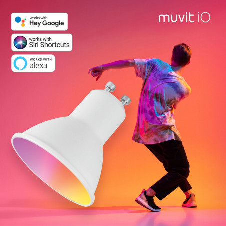 Lâmpada Inteligente muvit iO iO Wi-Fi GU10 LED 2700 K 6500 K 400 lm
