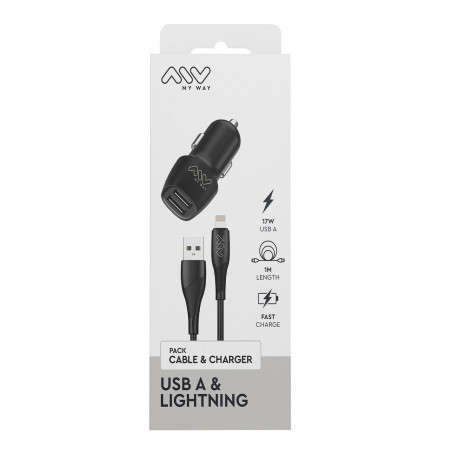 Car Charger Myway Black