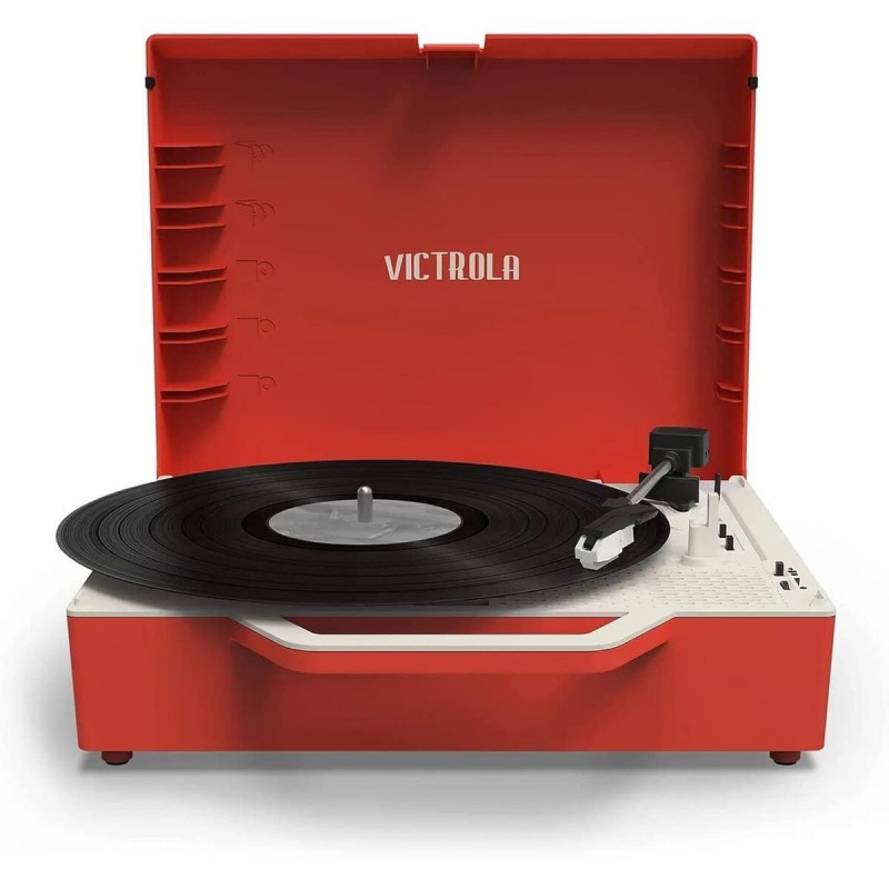 Record Player Victrola Re-Spin Red