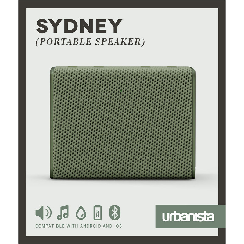 Haut-parleurs bluetooth portables Urbanista Sydney Olive 3 W 4 W