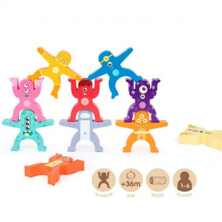 Brinquedo educativo Milan Aliens Tower 16 Peças