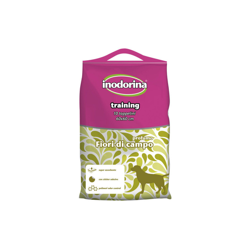 Resguardos absorventes Inodorina WILD FLOWER 60 x 60 cm (10 Unidades)