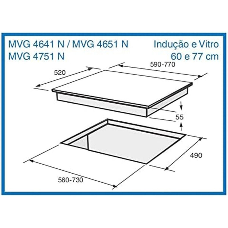 Placa de Indução Meireles MV1613