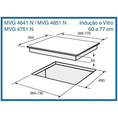 Placa de Inducción Meireles MV1613