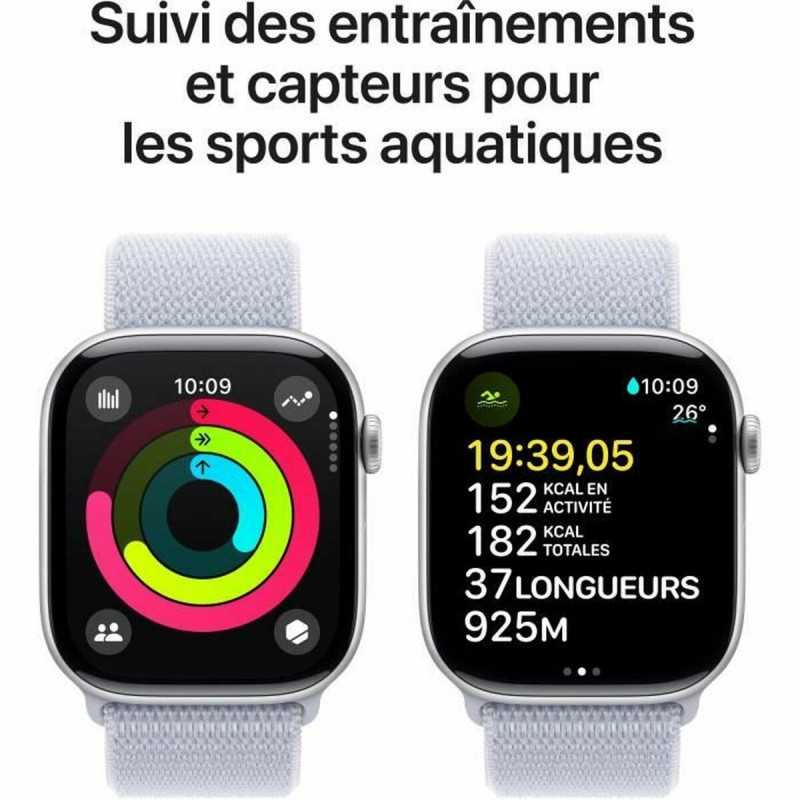 Montre intelligente Apple Watch Series 10 Bleu Argenté 46 mm