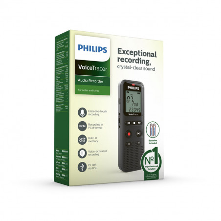 Recorder Philips VoiceTracer Black
