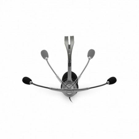 Kopfhörer mit Mikrofon Logitech 981-000271 2 x Jack 1,4 m Schwarz Grau