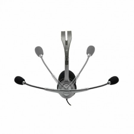 Auriculares com microfone Logitech 981-000271 2 x Jack 1,4 m Preto Cinzento