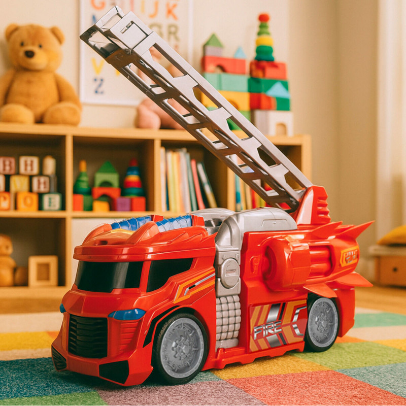 Fire Engine Teamsterz Red Grey 30 x 16 x 13 cm (4 Units)