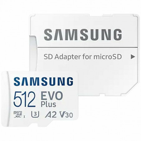 Carte Mémoire Micro SD avec Adaptateur Samsung EVO Plus 2023 512 GB