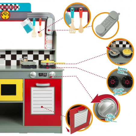 Cucina Giocattolo Play & Learn Retro 90 x 104 x 58 cm