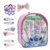 Children's Backpack with Hair Accessories Stitch Multicolour