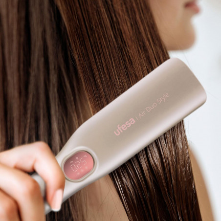 Ferro de Cabelo UFESA AIR DUO STYLE Preto 1200 W