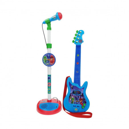 Guitare pour Enfant PJ Masks Microphone Bleu