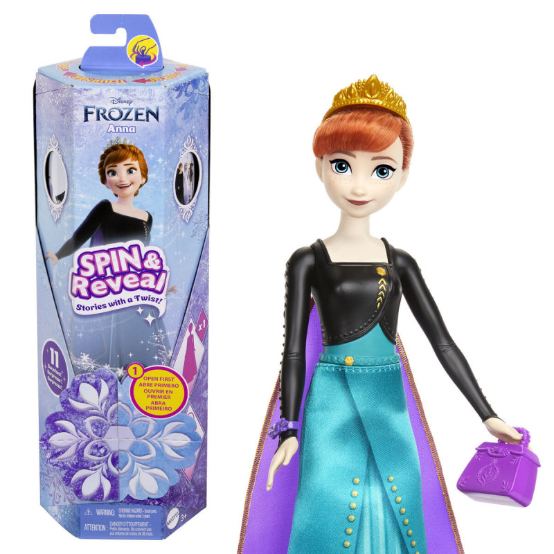 Boneca Frozen Anna Spin And Reveal